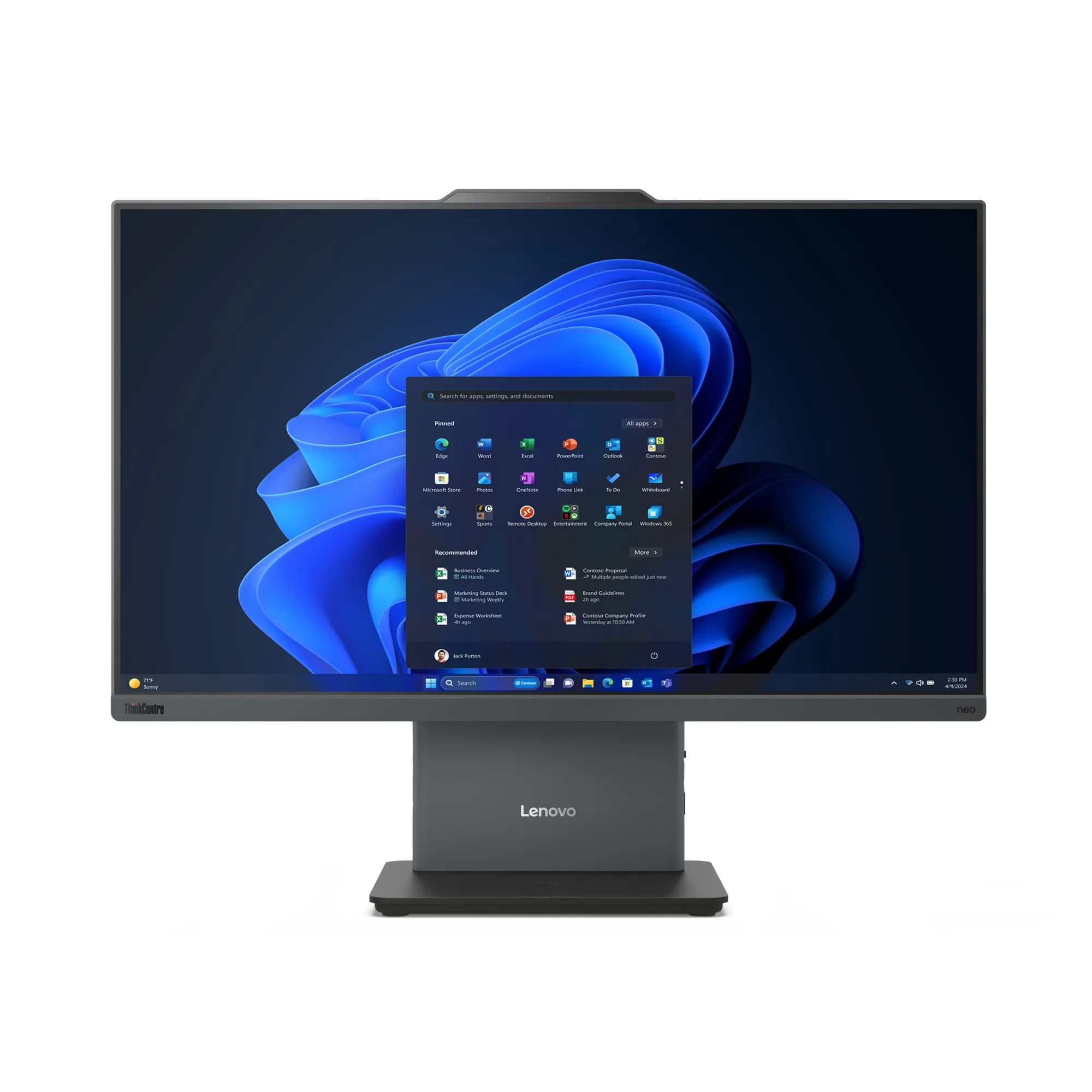 Lenovo ThinkCentre neo 50a 24 Intel® Core™ i5-13420H 60,5 cm (23.8") 1920 x 1080 Pixel PC All-in-one 8 GB DDR5-SDRAM 512 GB SSD Windows 11 Pro Wi-Fi 6 (802.11ax) Grigio