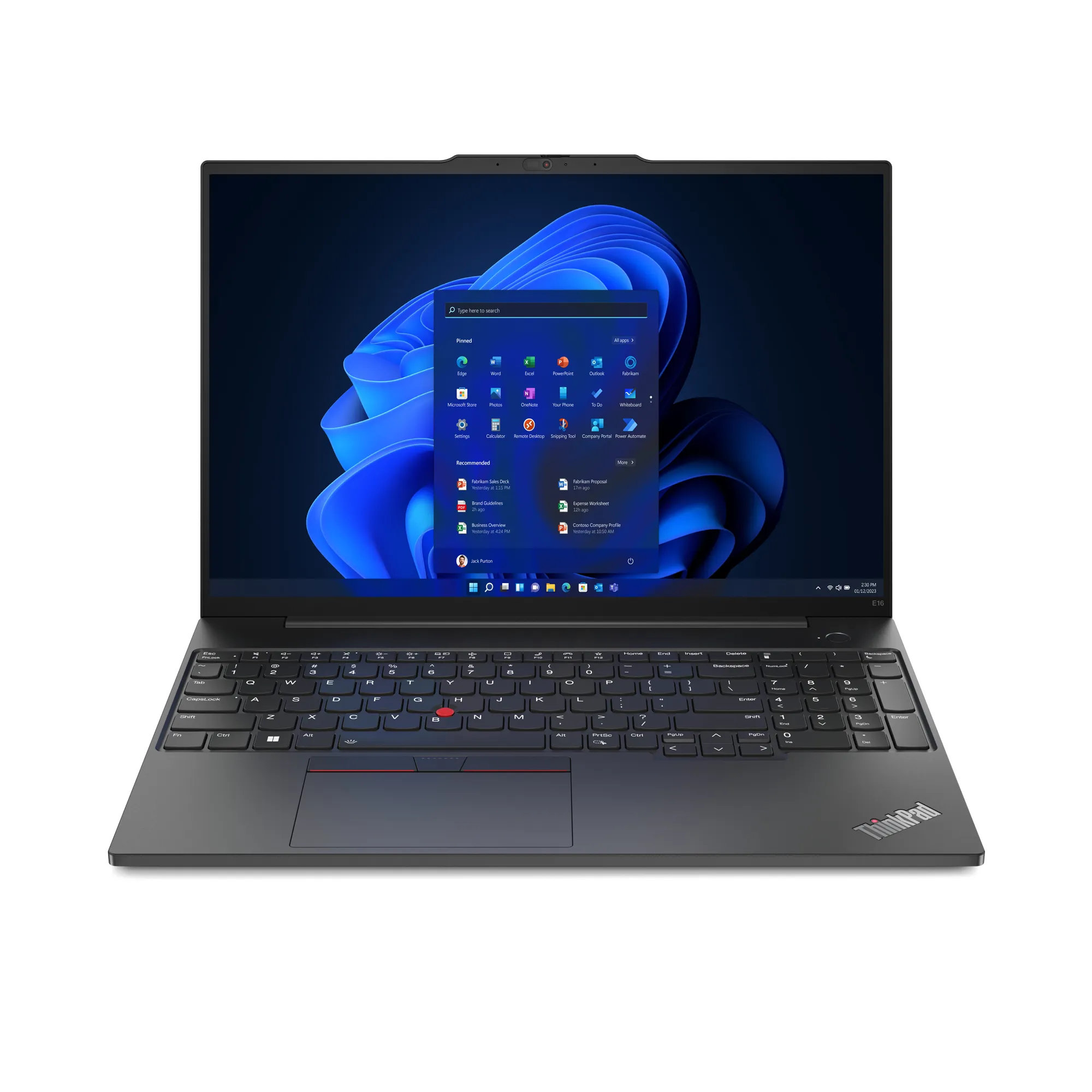 Lenovo ThinkPad E16 Intel® Core™ i7-1355U Notebook 40,6 cm (16") WUXGA 16 GB DDR4-SDRAM 512 GB SSD Wi-Fi 6 (802.11ax) Windows 11 Pro Nero