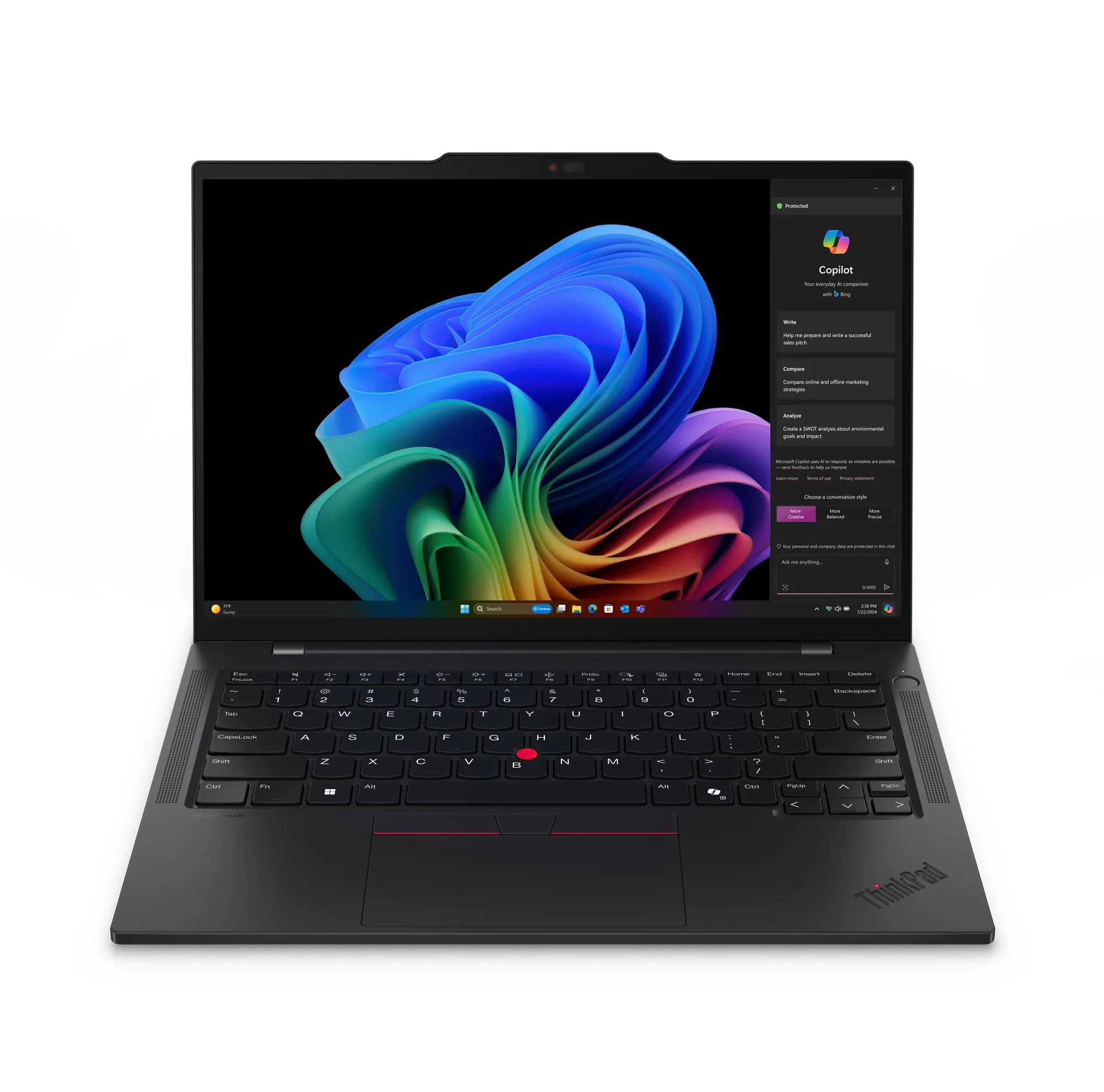 Lenovo ThinkPad T14s Qualcomm Snapdragon X1E-78-100 Notebook 35,6 cm (14") WUXGA 32 GB LPDDR5x-SDRAM 1 TB SSD Wi-Fi 7 (802.11be) Windows 11 Pro Nero