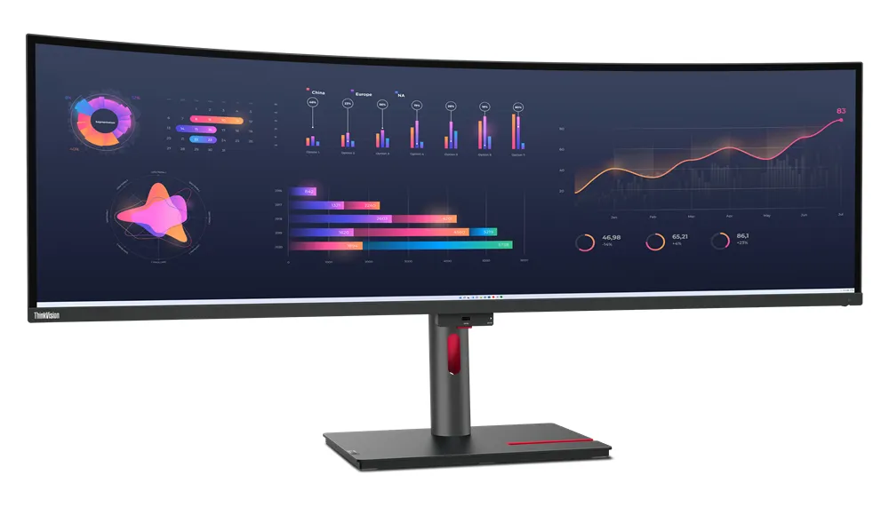 Lenovo ThinkVision P49w-30 LED display 124,5 cm (49") 5120 x 1440 Pixel DQHD Nero