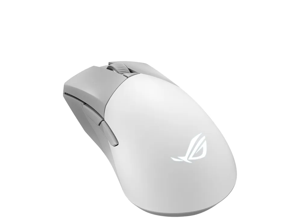 ASUS ROG Gladius III Wireless Aimpoint White mouse Gaming Mano destra RF Wireless + Bluetooth + USB Type-A Ottico 36000 DPI