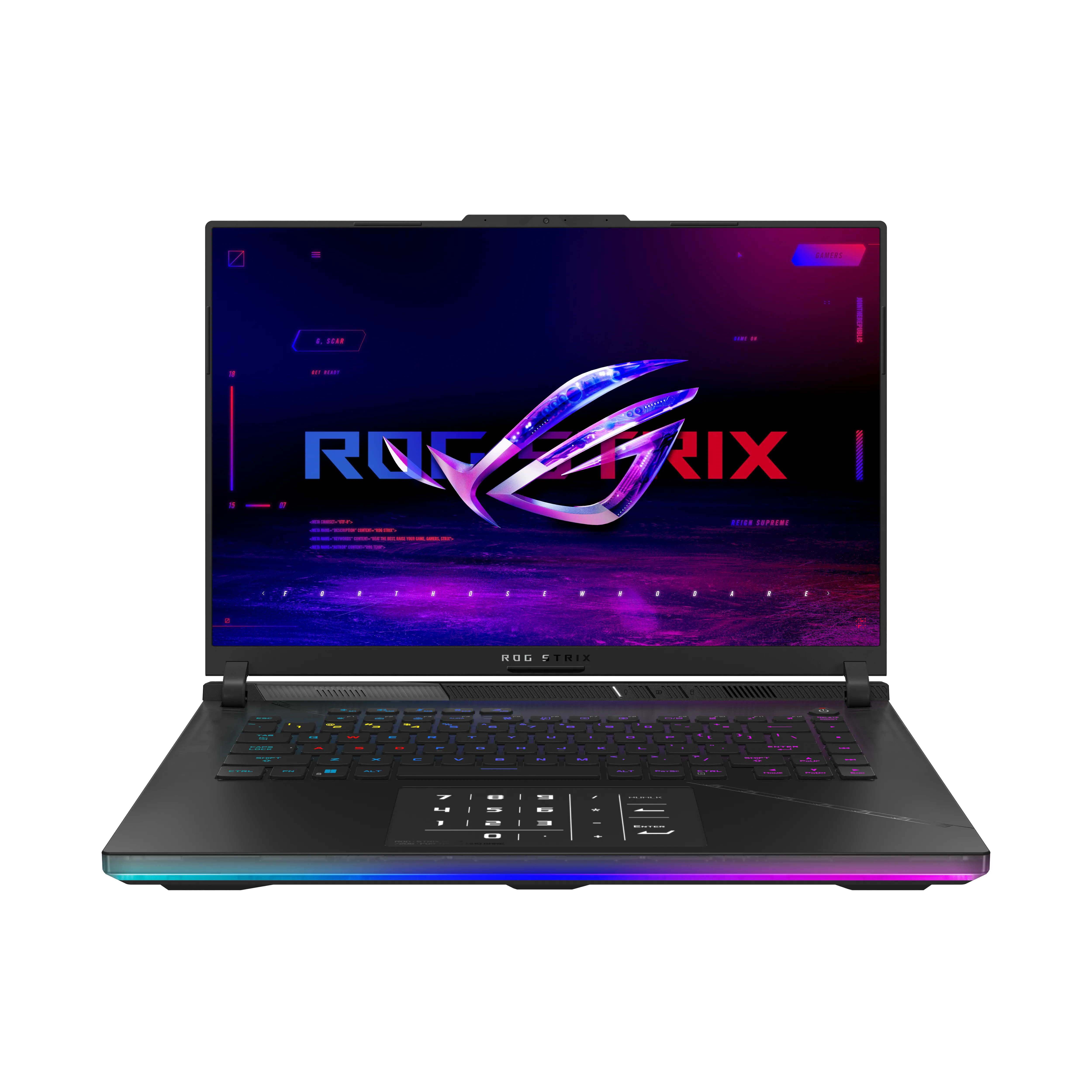 ASUS ROG Strix SCAR 16 G634JZR-N4049W Intel® Core™ i9-14900HX Notebook 40,6 cm (16") WQXGA 16 GB DDR5-SDRAM 1 TB SSD NVIDIA GeForce RTX 4080 Wi-Fi 6E (802.11ax) Windows 11 Home Nero