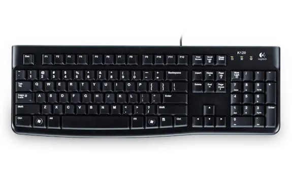 Logitech Keyboard K120 for Business tastiera Ufficio USB QWERTY Italiano Nero