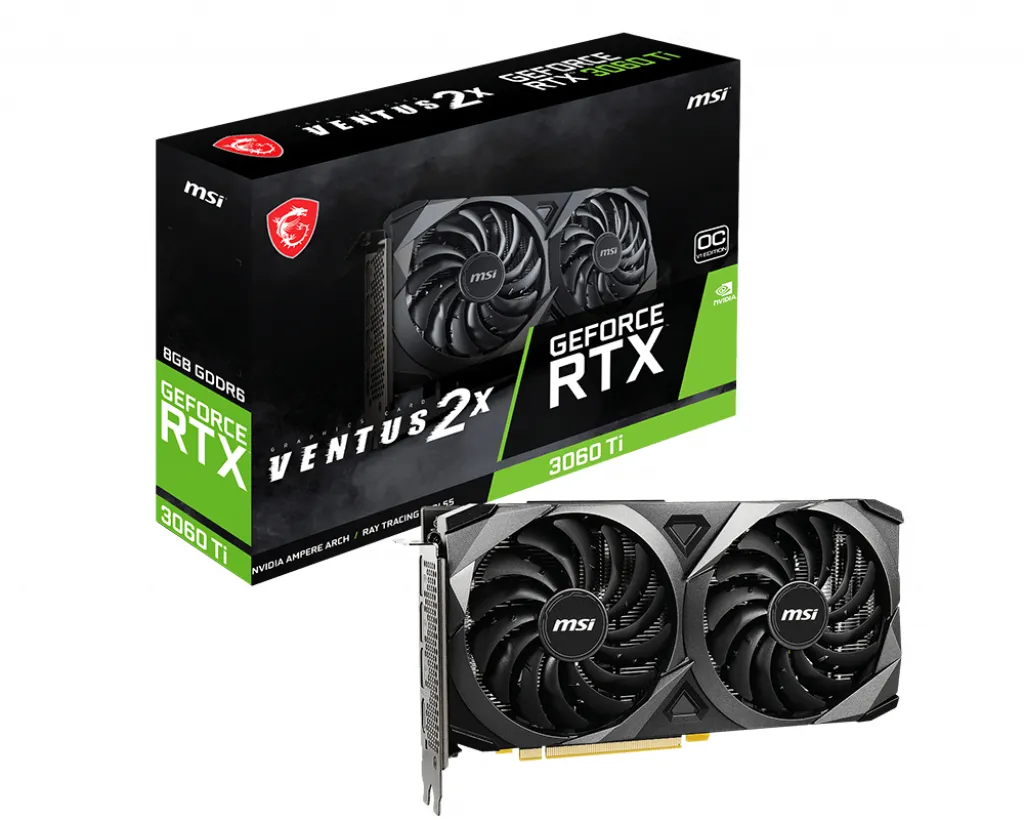 MSI VENTUS RTX 3060 TI 2X 8G OC V1 LHR scheda video NVIDIA GeForce RTX 3060 Ti 8 GB GDDR6