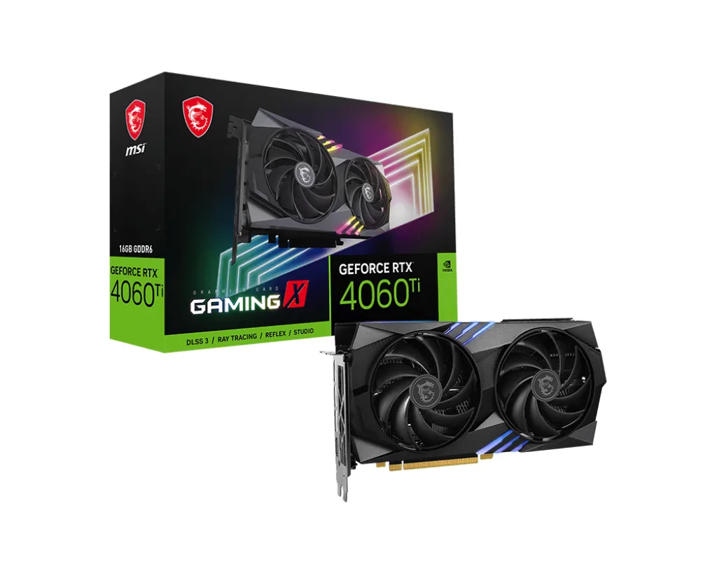 MSI GAMING GEFORCE RTX 4060 TI X 16G scheda video NVIDIA 16 GB GDDR6