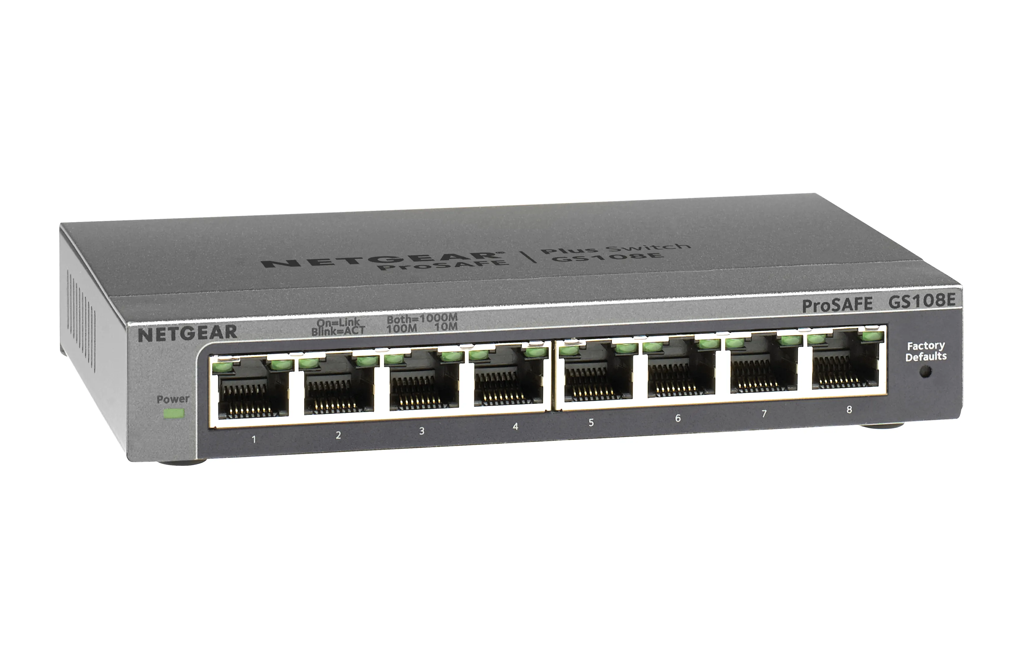 NETGEAR GS108E Gestito Gigabit Ethernet (10/100/1000) Nero