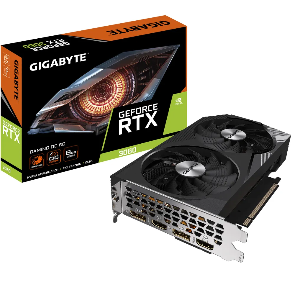 GIGABYTE GAMING GeForce RTX 3060 OC 8G NVIDIA 8 GB GDDR6