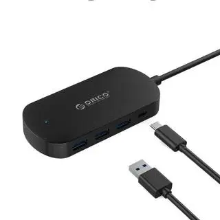 Orico Hub Adattatore USB Type C a 3*USB 3.0 1*Type C Nero