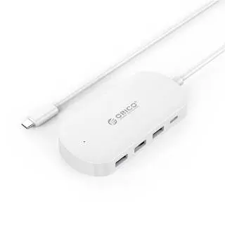 Orico Hub Adattatore USB Type C a 3*USB 3.0 1*Type C Bianco