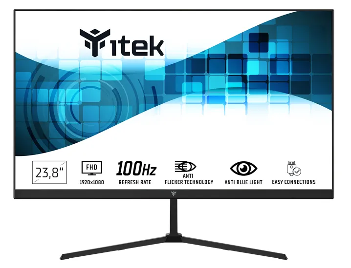 itek GWF Monitor PC 60,5 cm (23.8") 1920 x 1080 Pixel Full HD LED Nero