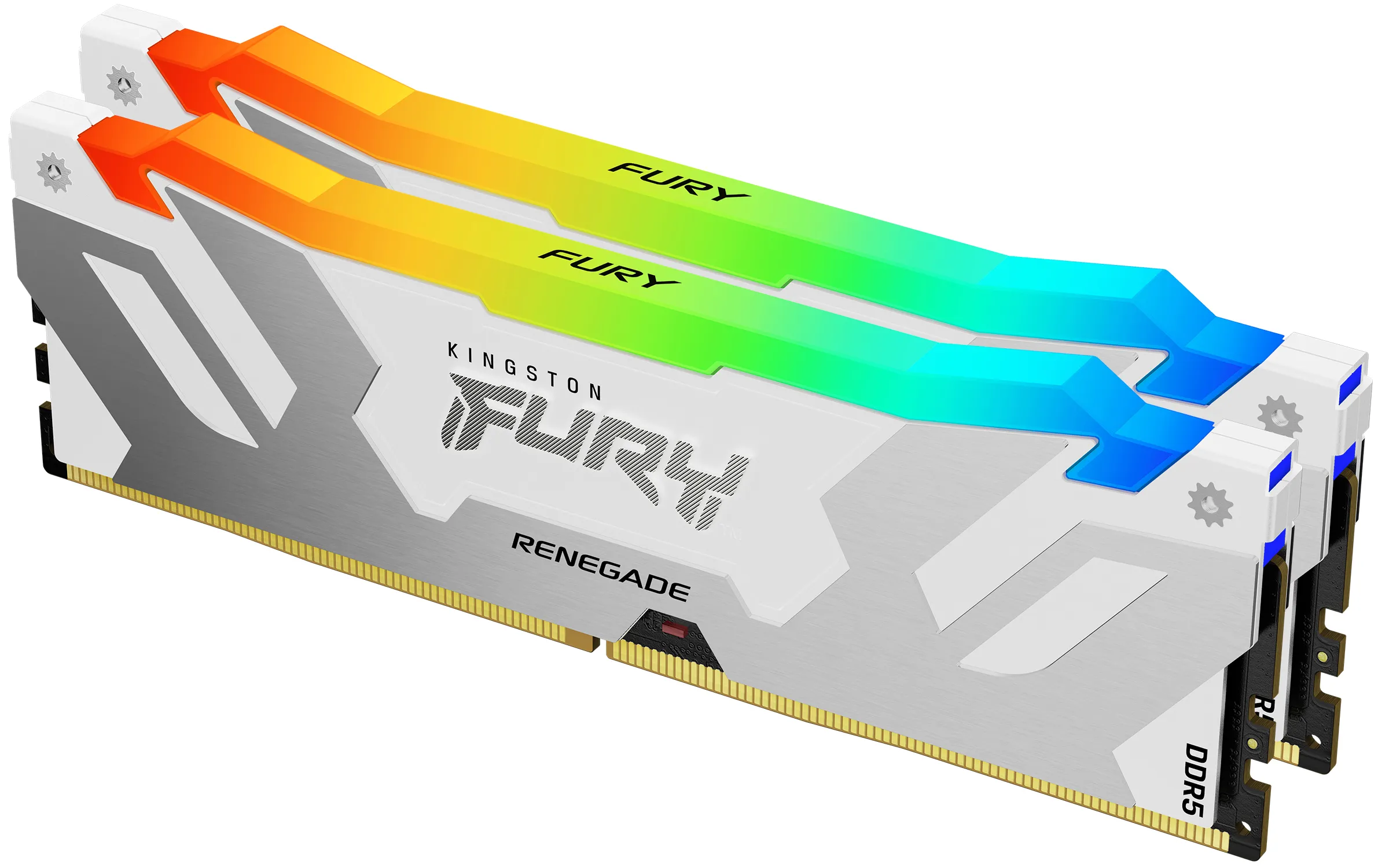 Kingston Technology FURY 32GB 7200MT/s DDR5 CL38 DIMM (Kit da 2) Renegade RGB Bianco XMP