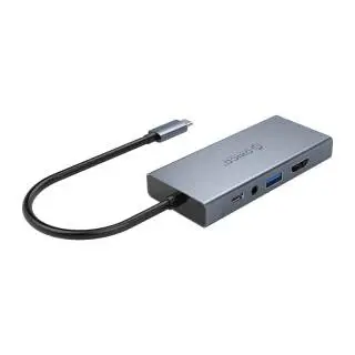 Orico Mini Dock Station Type-C To HDMI/USB3.0/Type-C/VGA/jack 3.5mm