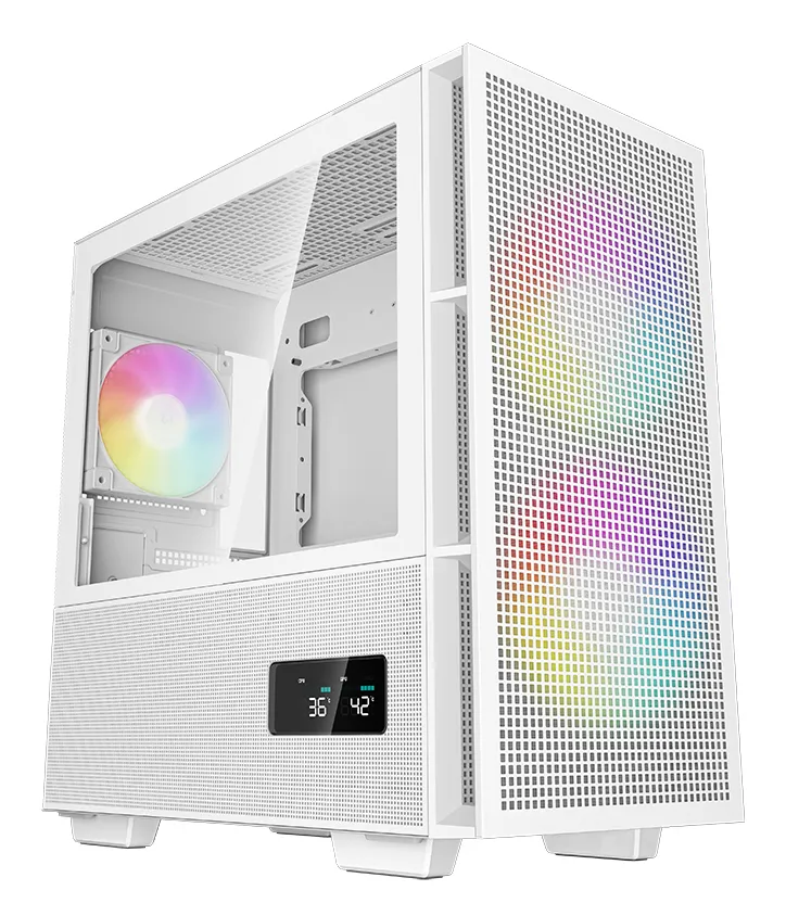 DeepCool R-CH360-WHAPE3D-G-1 computer case Micro Tower Bianco