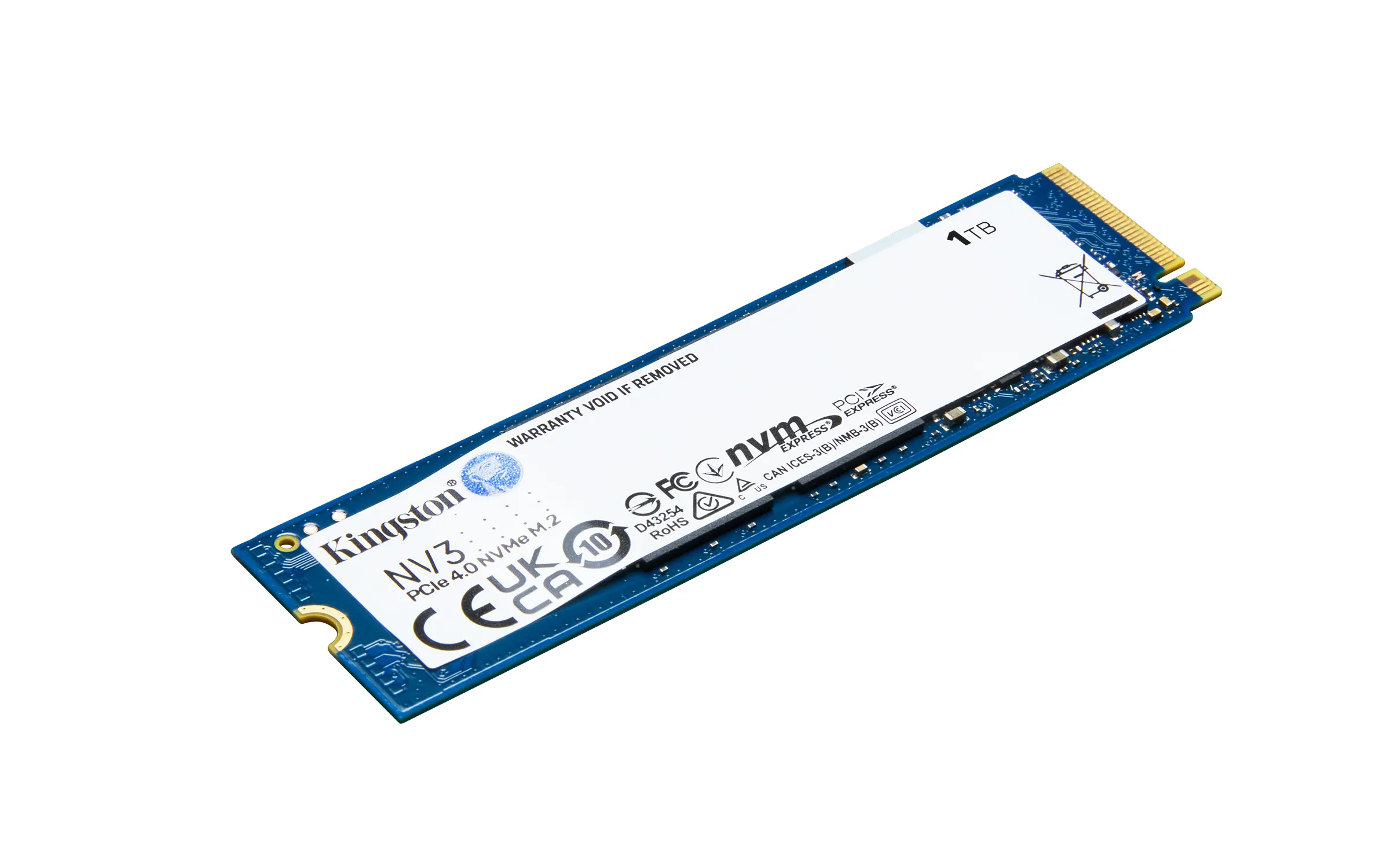 Kingston NV3 SSD 1TB M.2 NVMe PCIe 4.0 6000/4000 MB/s