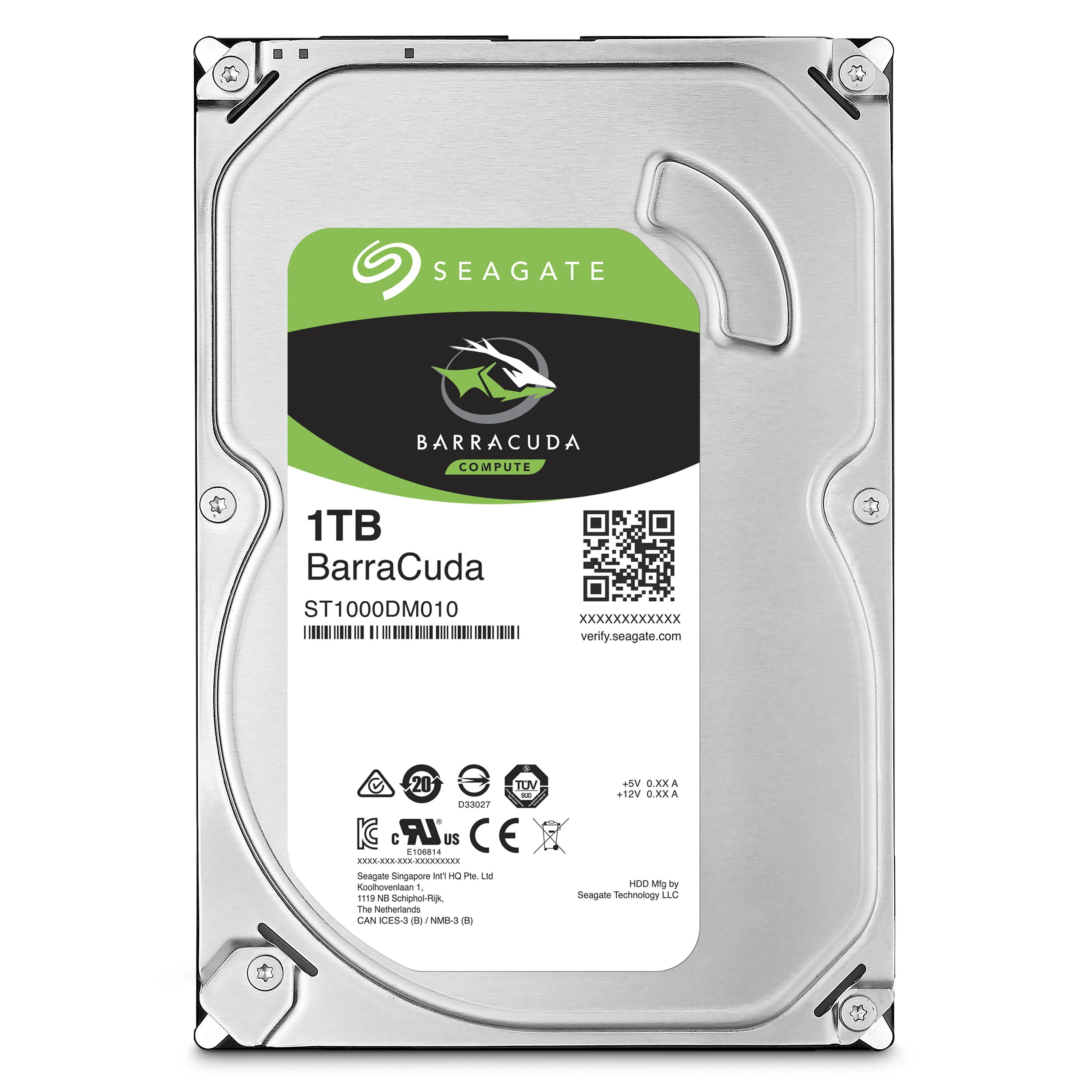 Seagate Barracuda ST1000DM010 disco rigido interno 1 TB 7200 Giri/min 64 MB 3.5" Serial ATA III