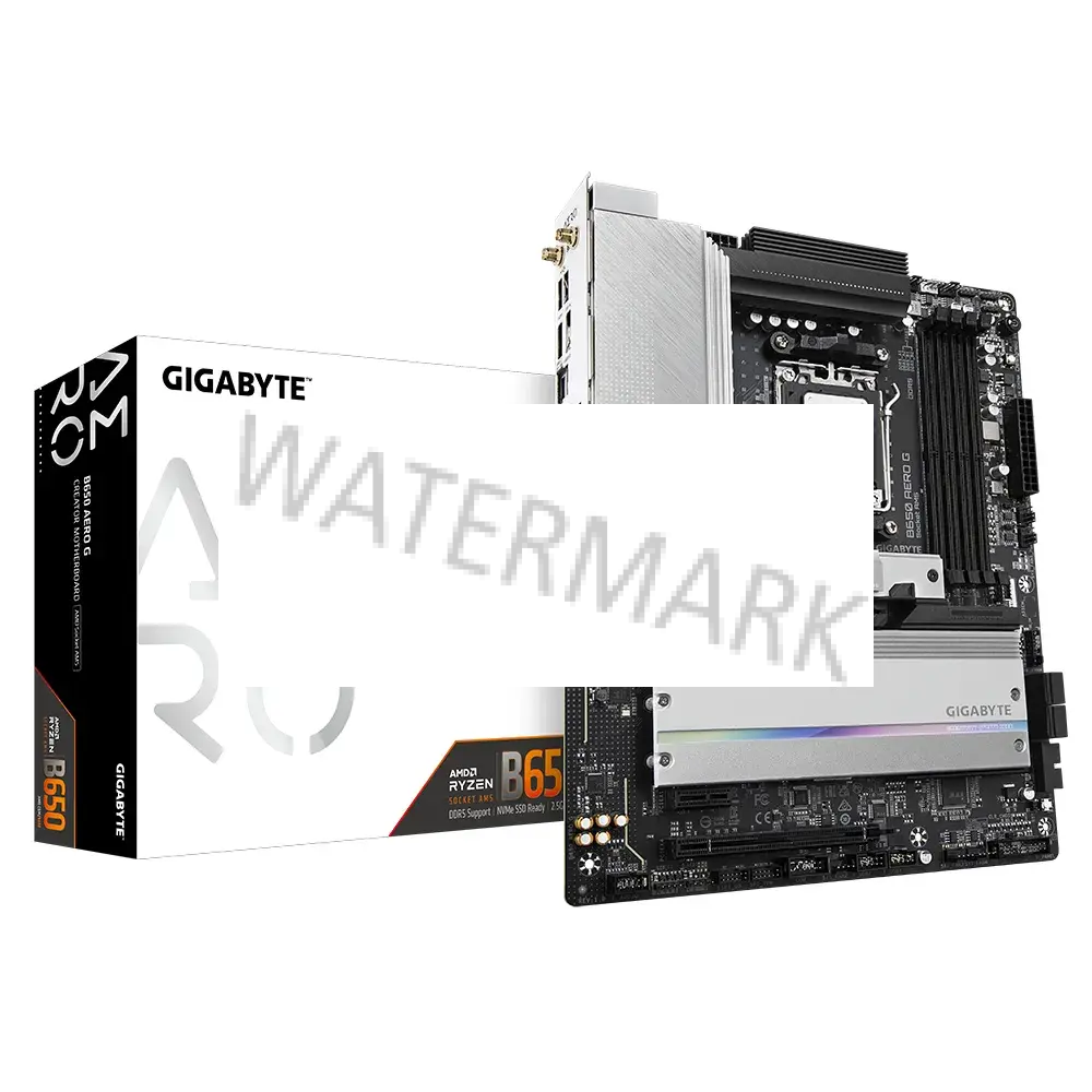 GIGABYTE B650 AERO G Scheda madre - Supporta CPU AMD Ryzen serie 9000, fino a 8000 MHz DDR5 (OC), 1xPCIe 5.0 + 2xPCIe 4.0 M.2, LAN 2,5 GbE, WIFI 6E, USB 3.2 Gen 2