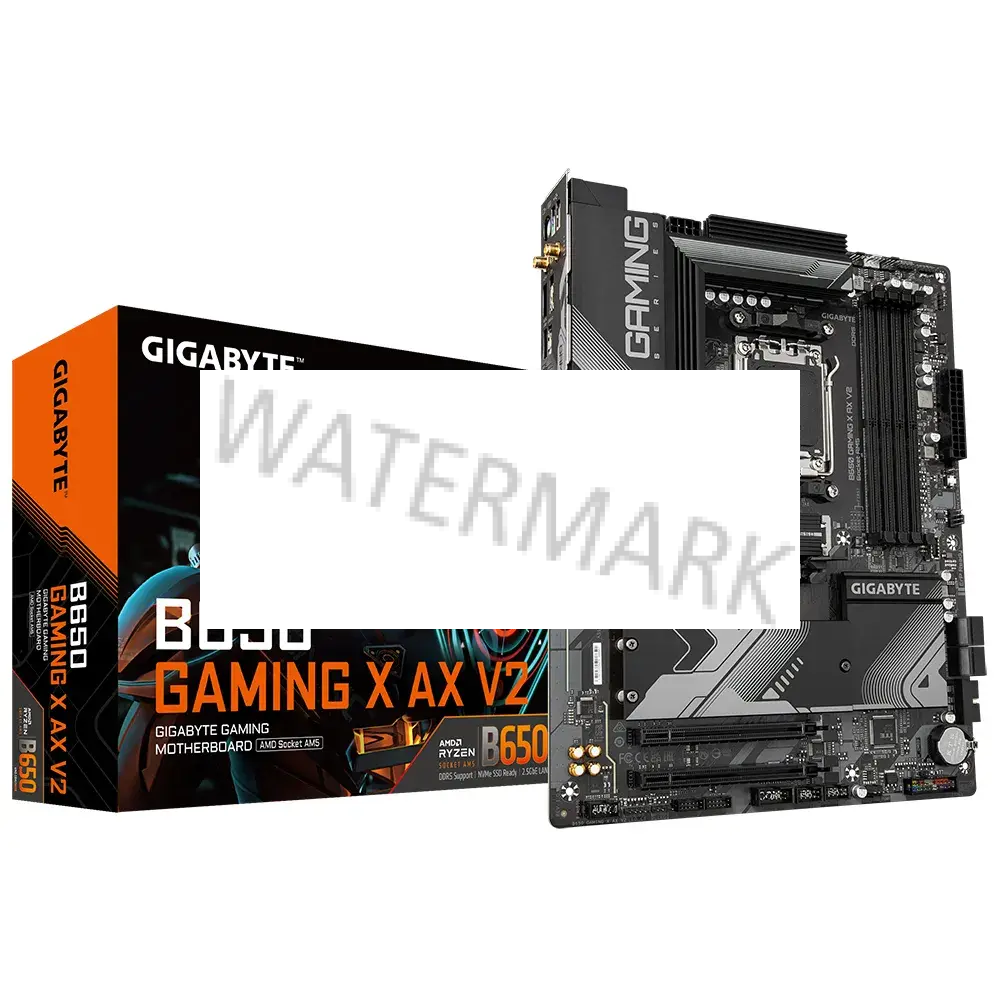 GIGABYTE B650 GAMING X AX V2 Scheda madre - AMD Ryzen serie 9000, VRM a 8+2+2 fasi, fino a 8000 MHz DDR5 (OC), 1xPCIe 5.0 + 2xPCIe 4.0 M.2, LAN 2,5 GbE, WIFI 6E, USB 3.2 Gen 2