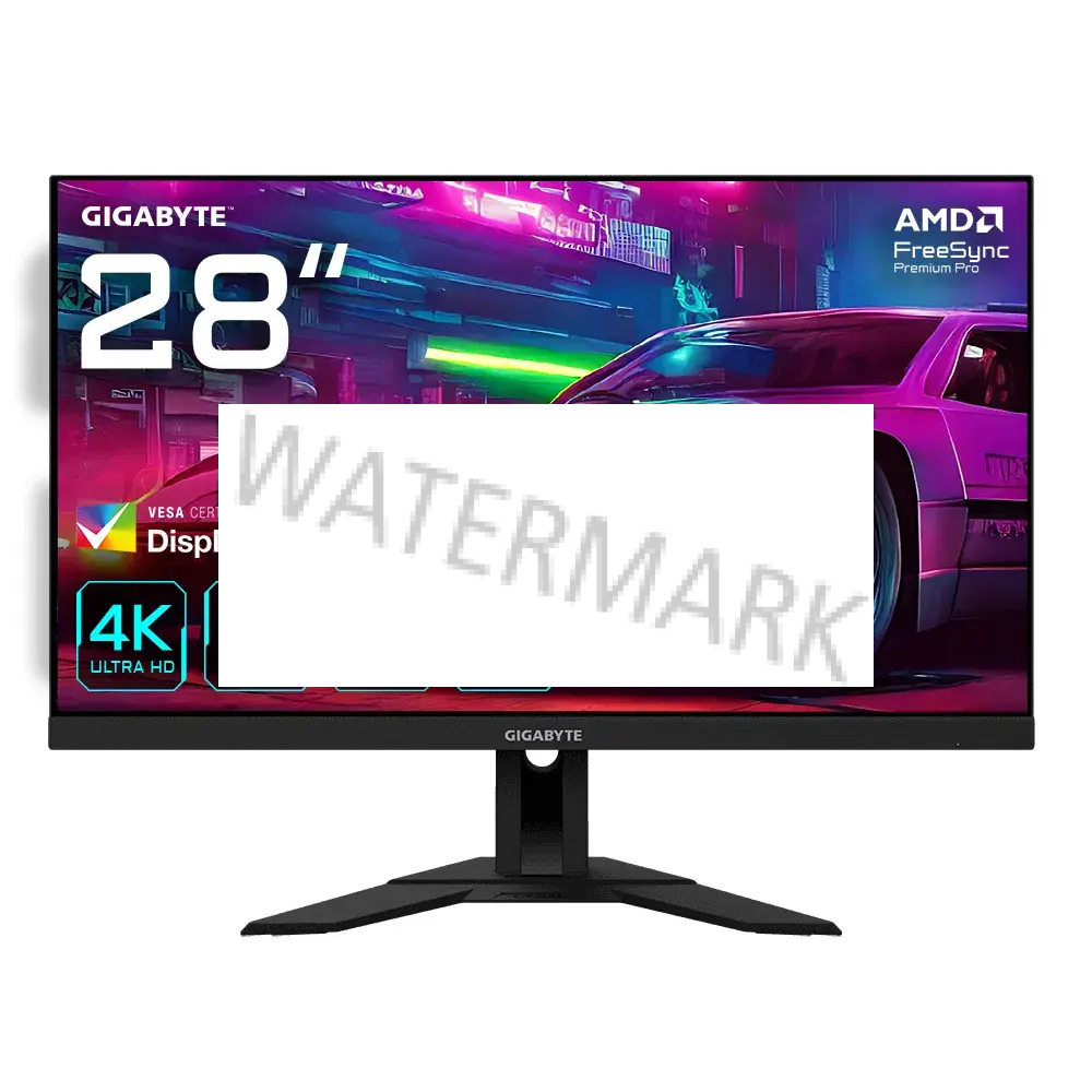 GIGABYTE M28U 28" Monitor da Gioco 4K UHD - 3840 x 2160, 144Hz, 1ms, 300 cd/m², FreeSync Premium Pro, Display HDR400, HDMI 2.1, Displayport 1.4