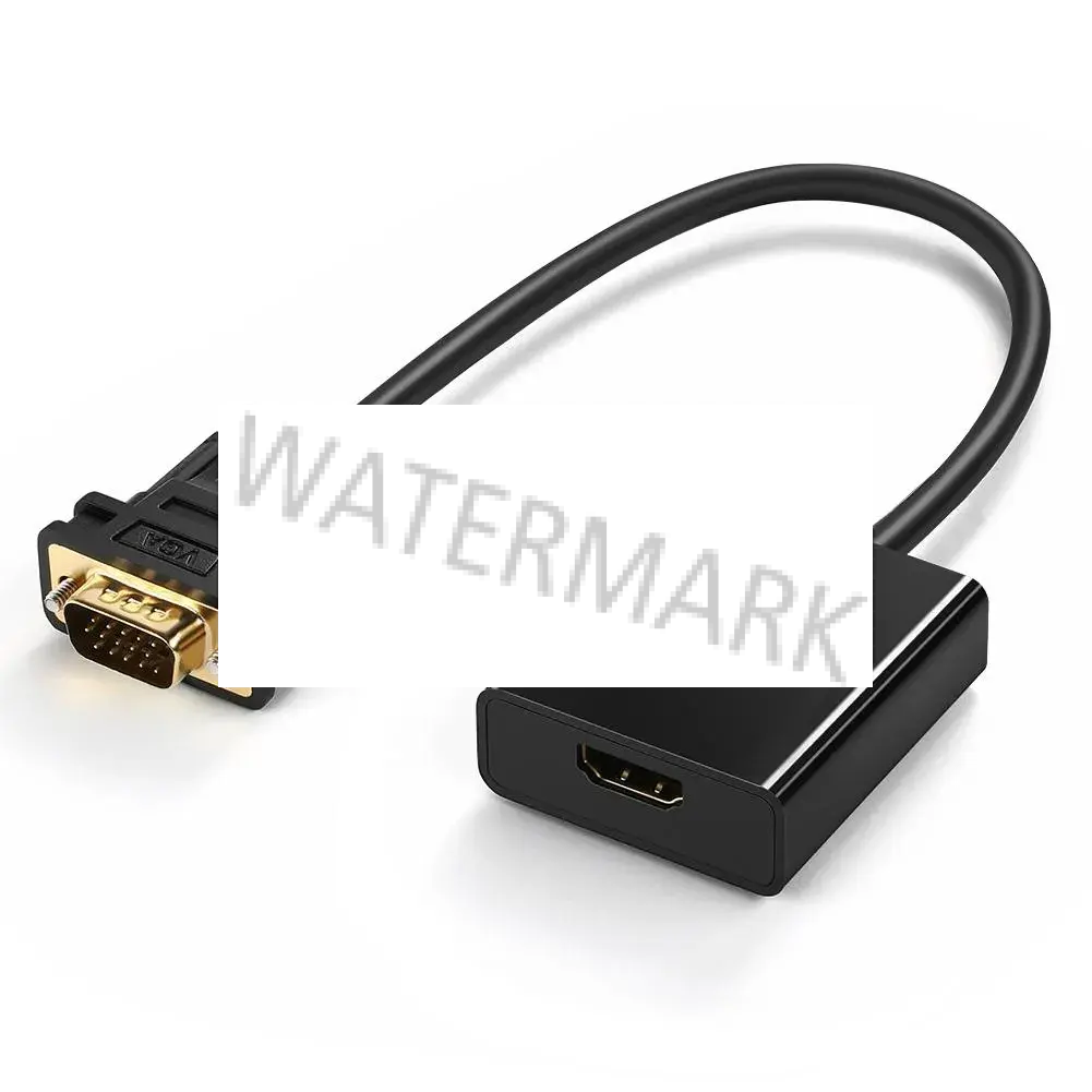 Ugreen 60814 cavo e adattatore video 0,3 m HDMI tipo A (Standard) VGA (D-Sub) + 3.5mm Nero