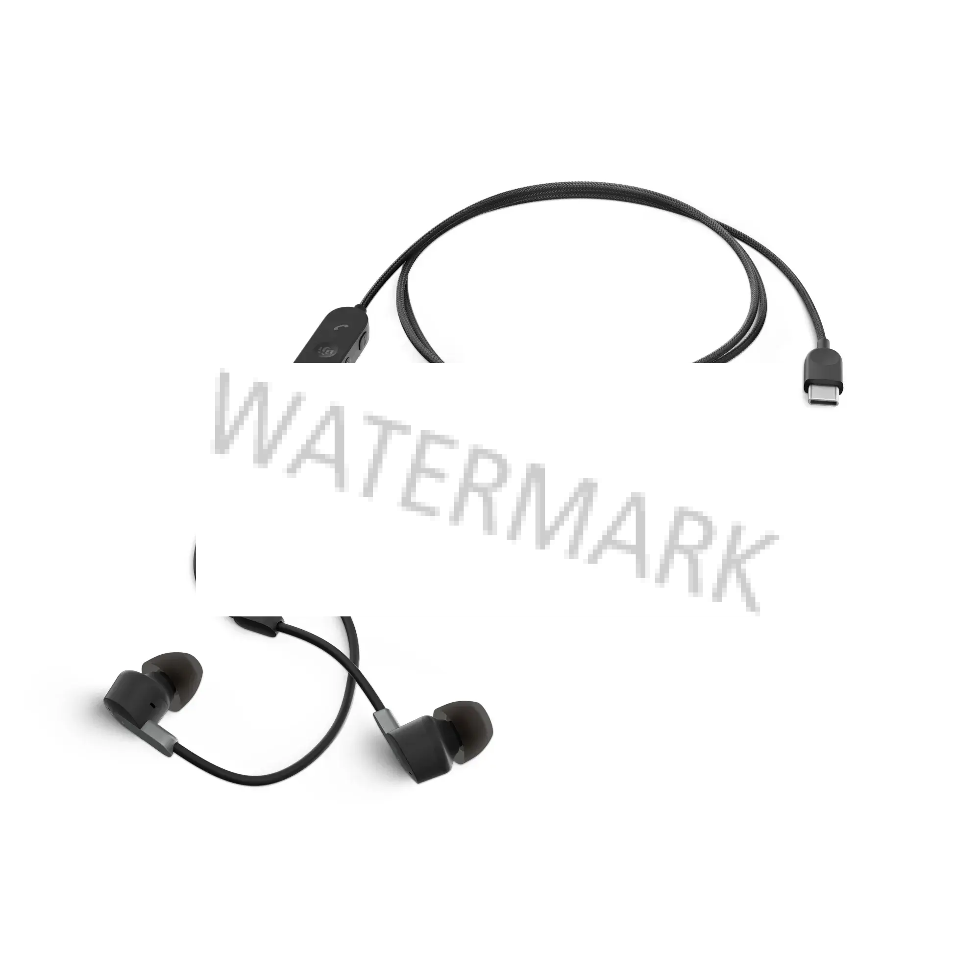 Lenovo 4XD1C99220 cuffia e auricolare Cablato In-ear Musica/Giornaliera USB tipo-C Nero