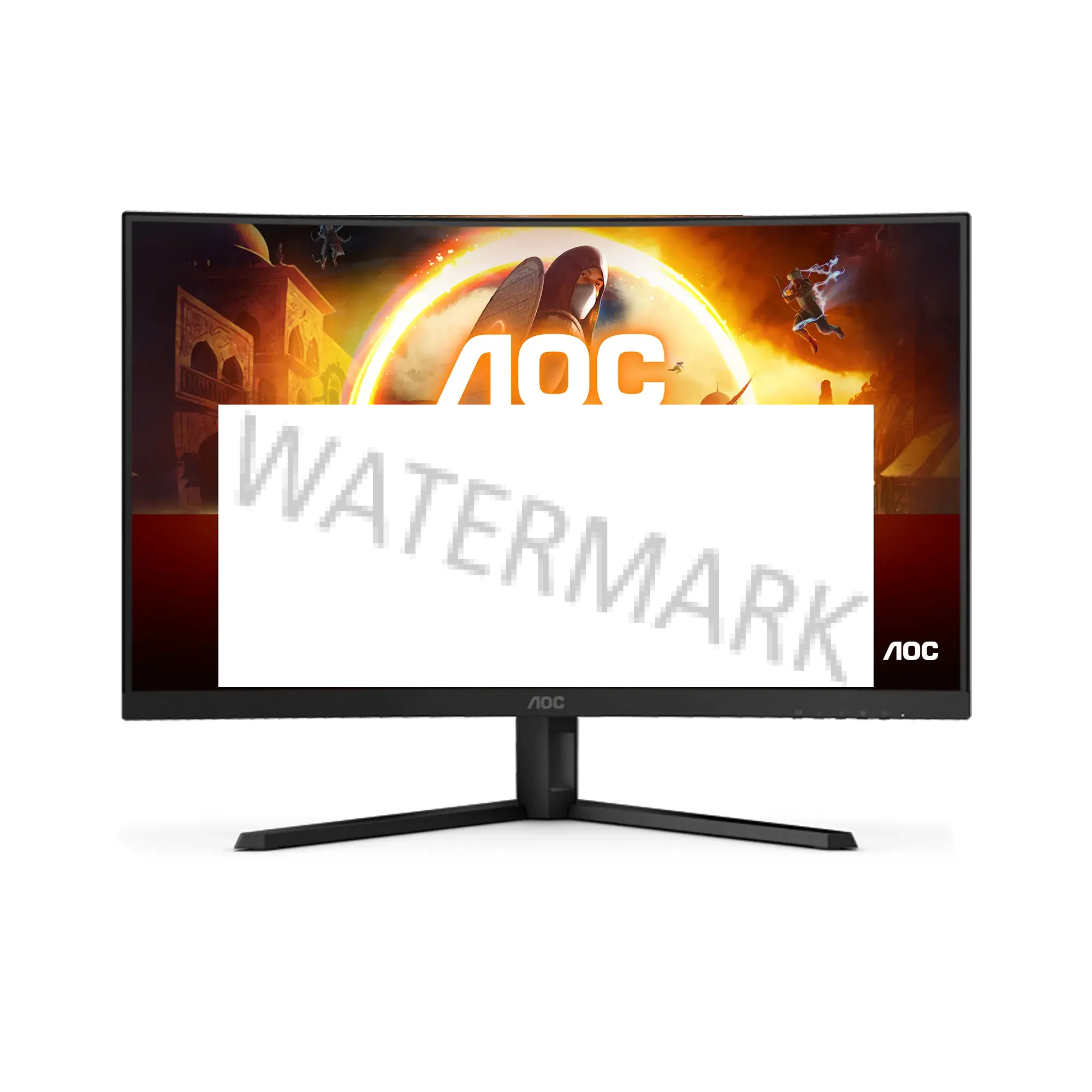 AOC G4 CQ32G4VE Monitor PC 81,3 cm (32") 2560 x 1440 Pixel Quad HD LCD Nero, Grigio