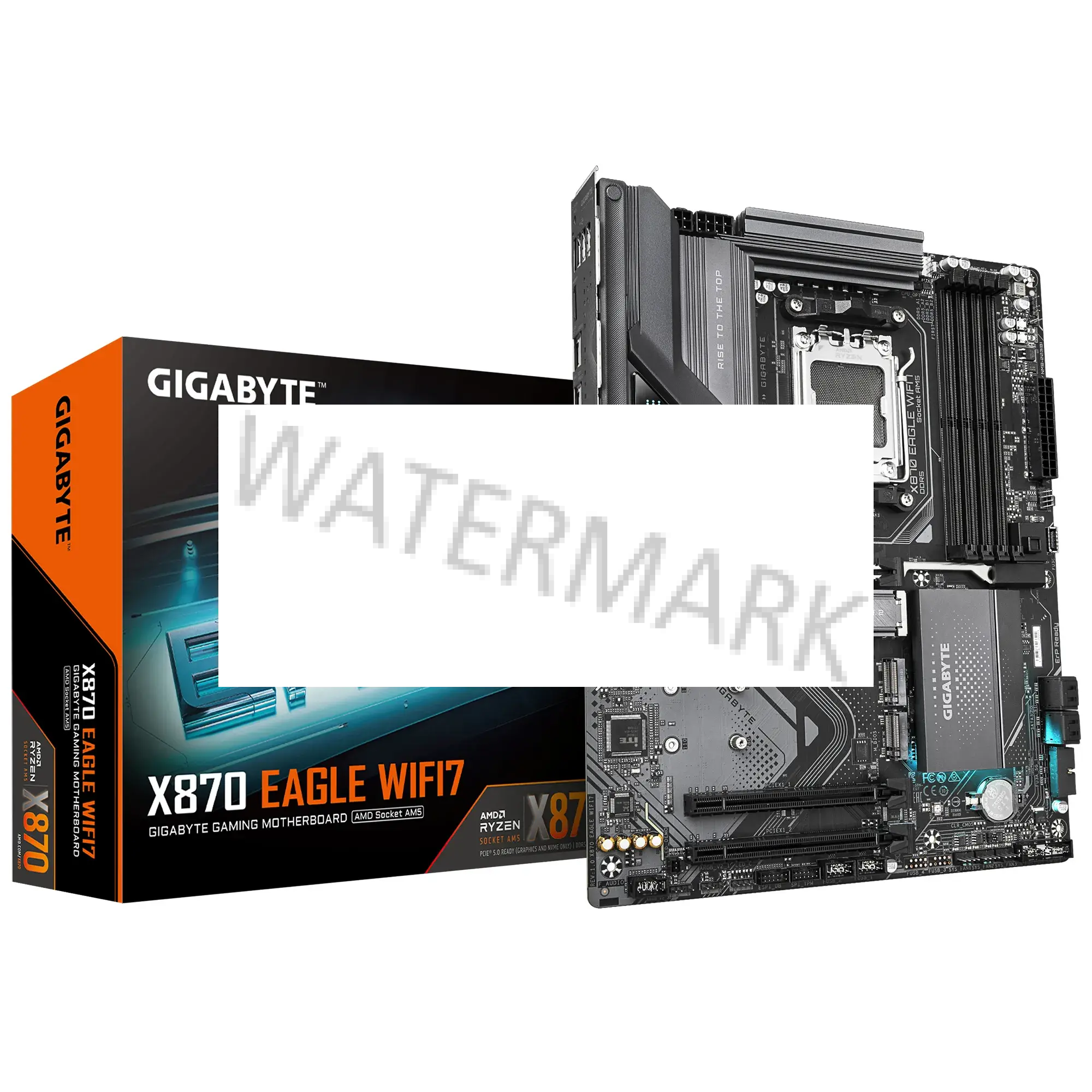 GIGABYTE X870 EAGLE WIFI7 Scheda Madre - Supporta CPU AMD Ryzen 9000, 14+2+2 fasi VRM, fino a 8000MHz DDR5 (OC), 1xPCIe 5.0 + 2xPCIe 4.0, Wi-Fi 7, LAN 2.5GbE, USB 4