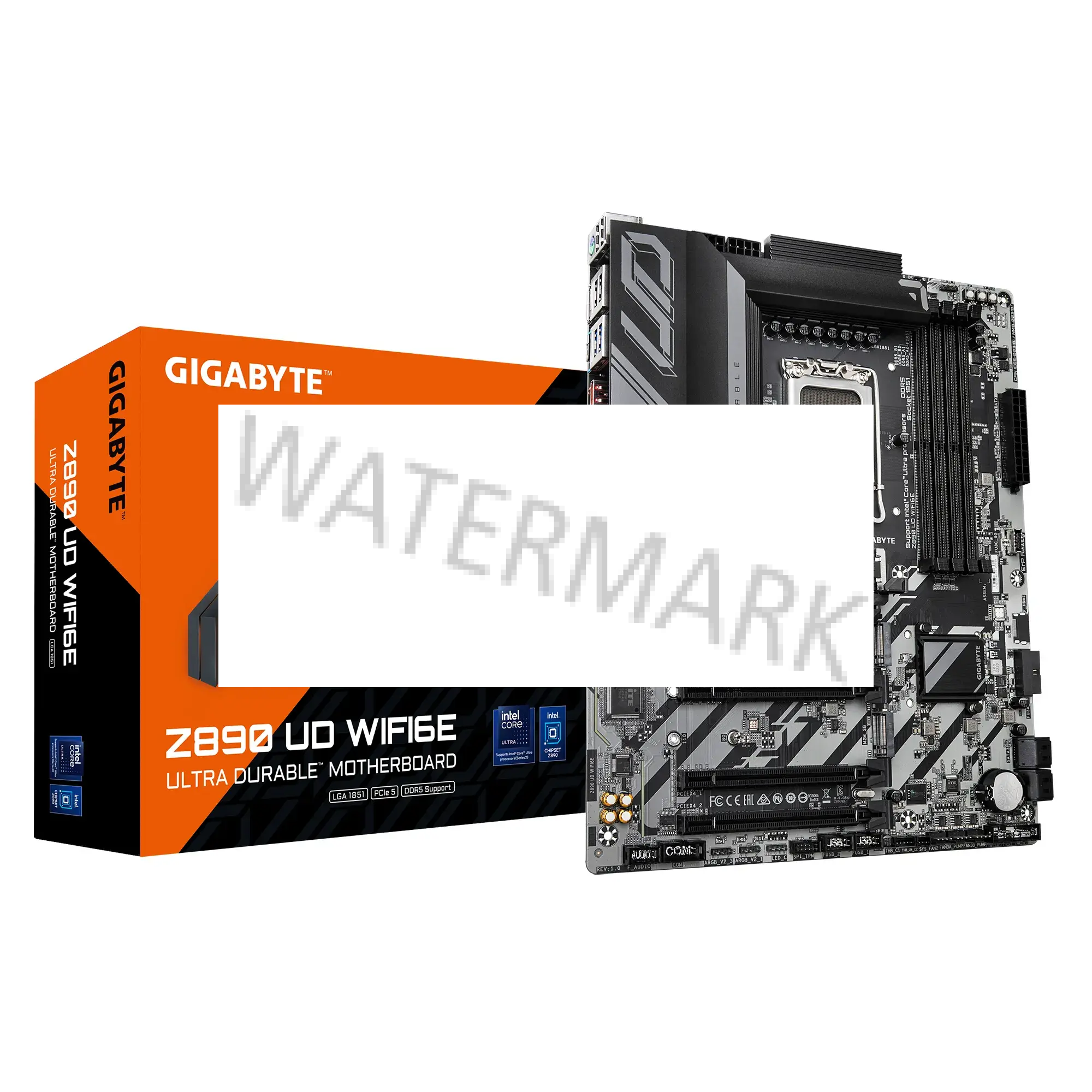 GIGABYTE Z890 UD WIFI6E Scheda Madre - Supporta CPU Intel Core Ultra (Serie 2), VRM a 12+1+2 fasi, fino a 8800MHz DDR5 (OC), 1xPCIe 5.0 + 2xPCIe 4.0, Wi-Fi 6E, LAN 2.5GbE, USB 4