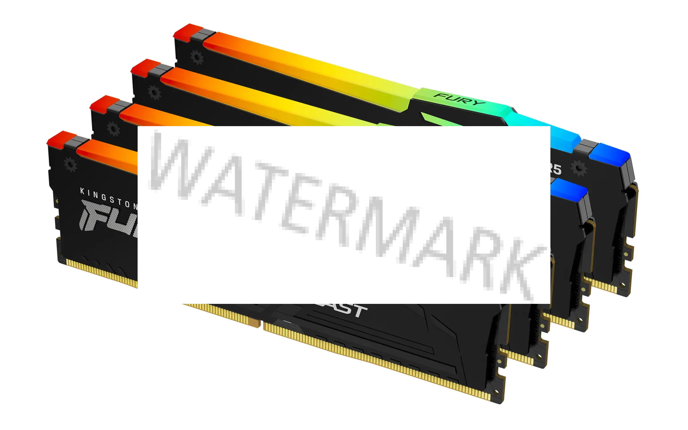 Kingston Technology FURY Beast 128 GB 5600 MT/s DDR5 CL40 DIMM (Kit da 4 moduli) RGB XMP