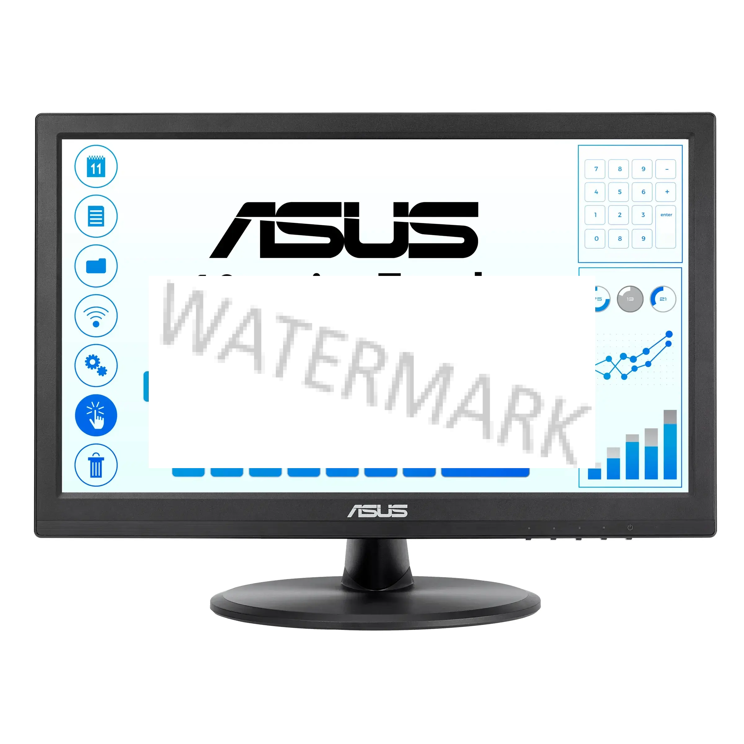 ASUS VT168HR Monitor PC 39,6 cm (15.6") 1366 x 768 Pixel WXGA LED Touch screen Nero