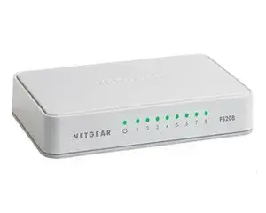 NETGEAR FS208 Non gestito Bianco