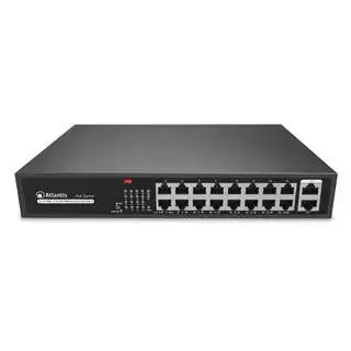 Atlantis Land NetPower G18P16-200W Switch Fast Ethernet PoE 16 porte