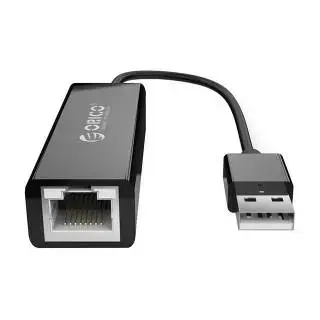 Orico UTJ-U2 Adattatore Ethernet RJ45 - USB2.0 Type-A Nero