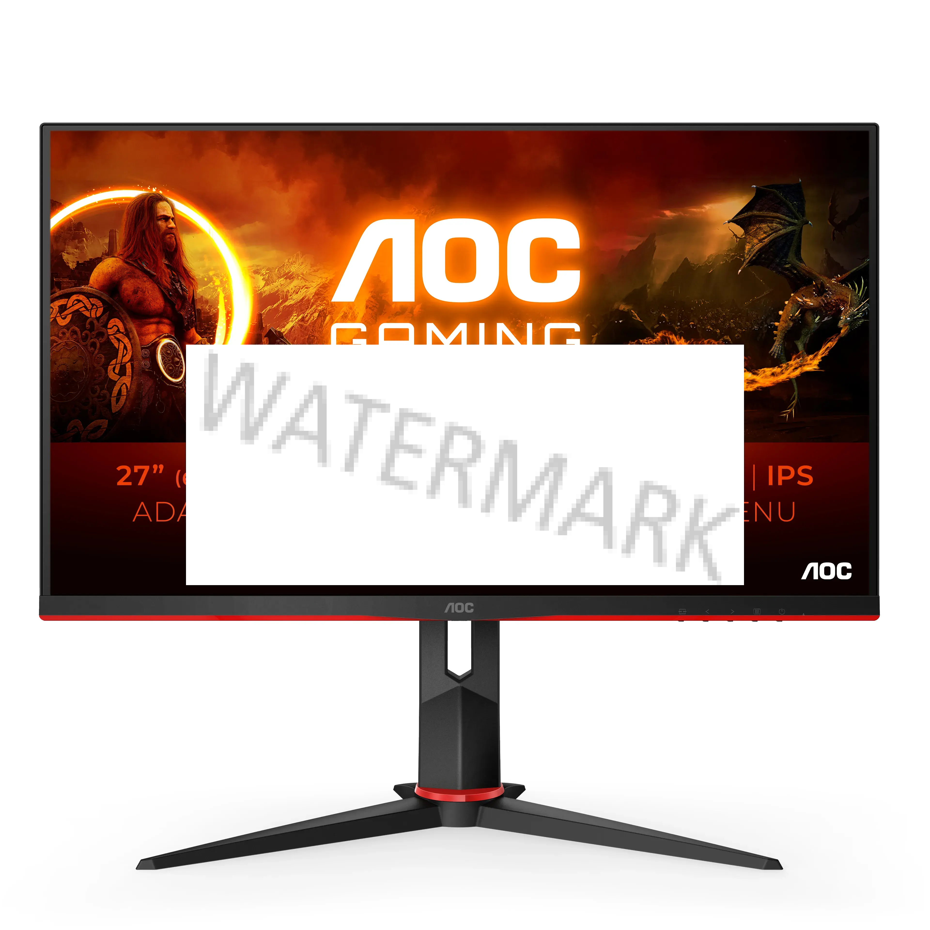 AOC Q27G2S/EU Monitor PC 68,6 cm (27") 2560 x 1440 Pixel Quad HD LED Nero, Rosso