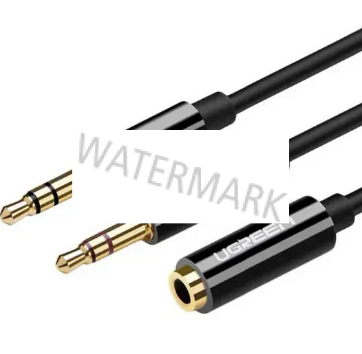 Ugreen 20898 cavo audio 0,2 m 2 x 3.5mm 3.5mm Nero