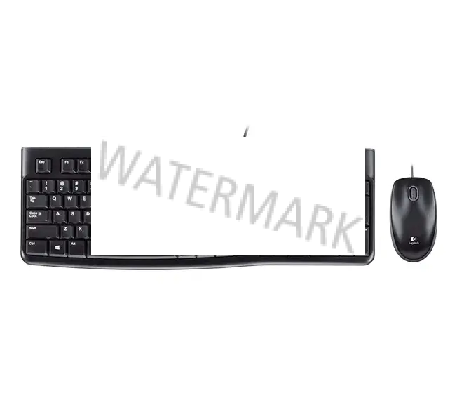 Logitech MK120 Combo Tastiera e Mouse con Filo per Windows, Mouse Ottico Cablato, Tastiera di Dimensioni Standard, USB Plug-and-Play, Compatibile con PC, Laptop