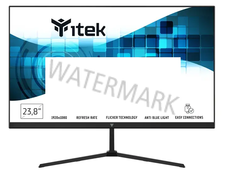 itek GWF Monitor PC 60,5 cm (23.8") 1920 x 1080 Pixel Full HD LED Nero