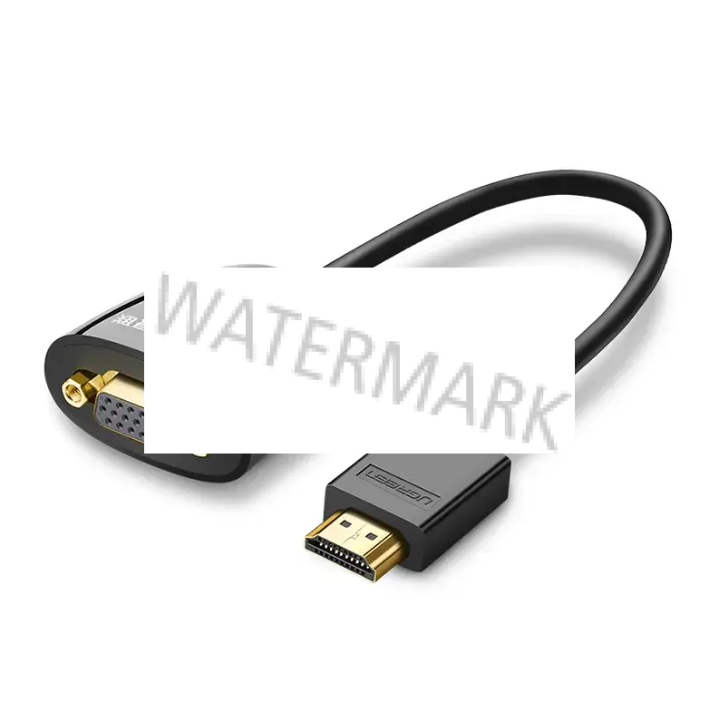 Ugreen 40253 cavo e adattatore video 0,25 m HDMI tipo A (Standard) VGA (D-Sub) Nero