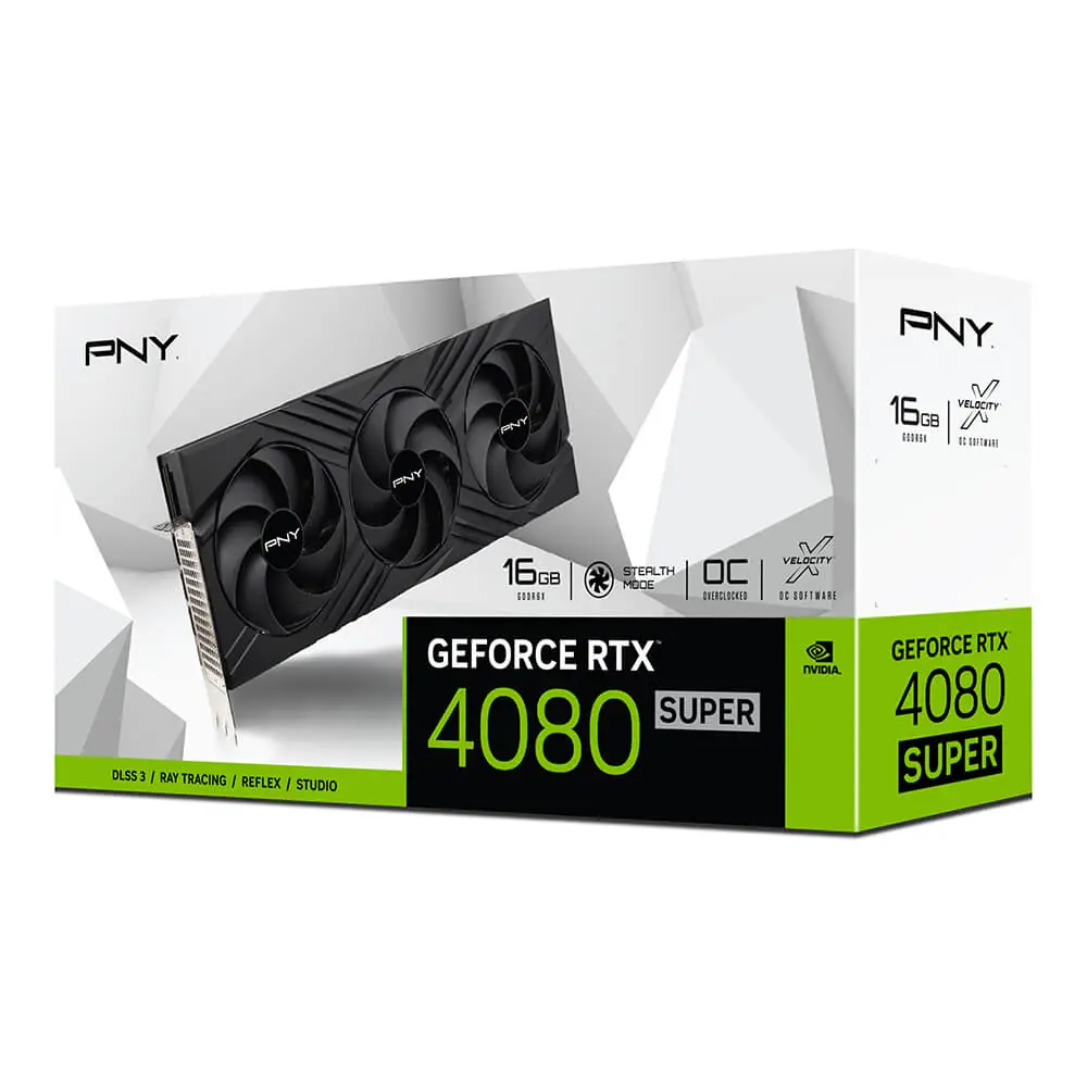 PNY GeForce RTX™ 4080 SUPER 16GB OC LED TF NVIDIA GeForce RTX 4080 SUPER GDDR6X