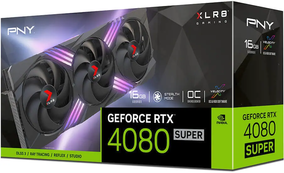 PNY GeForce RTX™ 4080 SUPER 16GB OC ARGB TF NVIDIA GeForce RTX 4080 SUPER GDDR6X